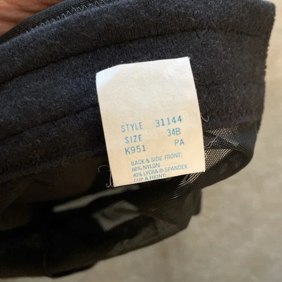 VINTAGE VAN RAALTE BLACK SHEER BUSTIER CORSET WITH GARTERS SIZE 34B - Picture 8 of 15